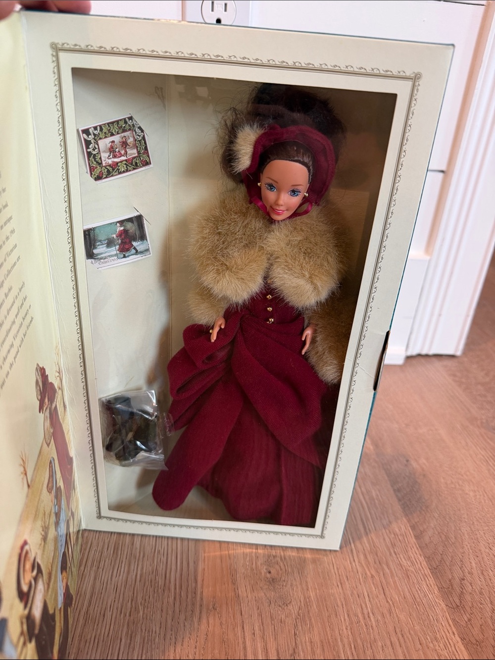 Barbie Burgundy and Tan Holiday Display Doll